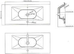 Ceruttispa Мебель для ванной Романья grey 100 подвесная – фотография-5